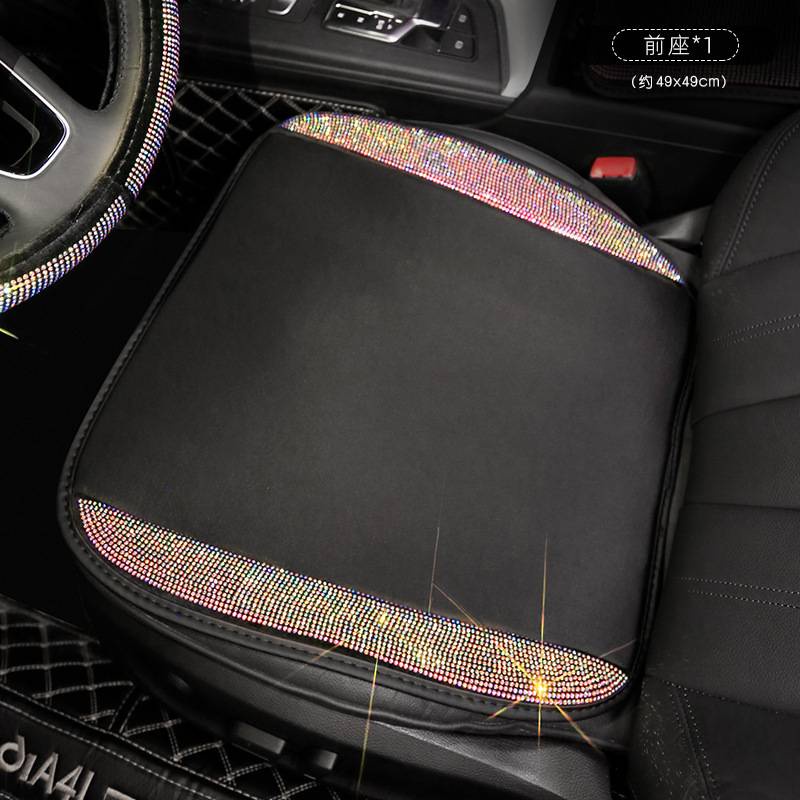 Đệm Ghế, Đệm Lưng, Đệm Ghế Sau Ô Tô Thoáng Khí Đính Đá Sang Trọng Form Chung Cho Các Dòng Xe