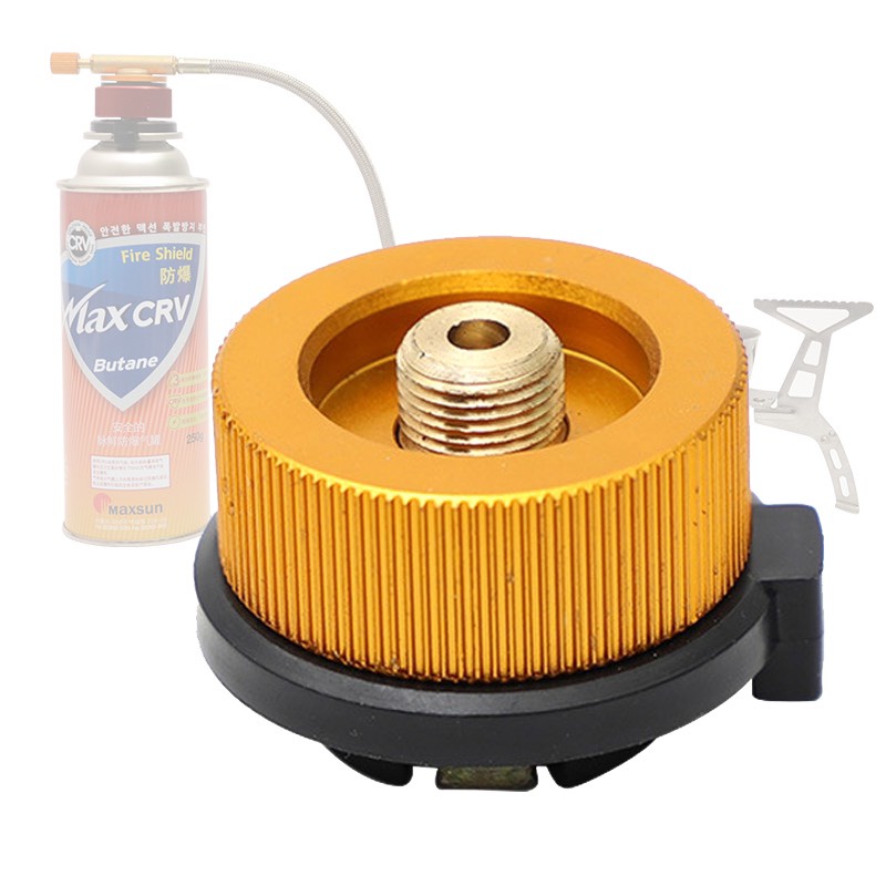 Bếp gas du lịch gấp gọn, bếp ga mini siêu nhỏ, đầu chuyển đổi bình ga