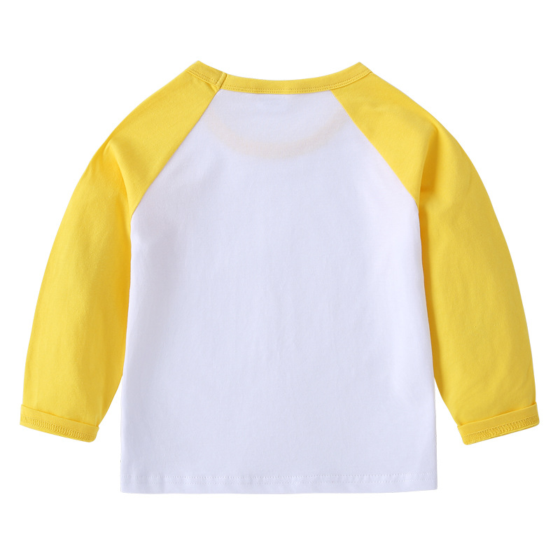 Áo Thun cotton Tay Dài Cổ Tròn In Hình Pikachu Cho Bé