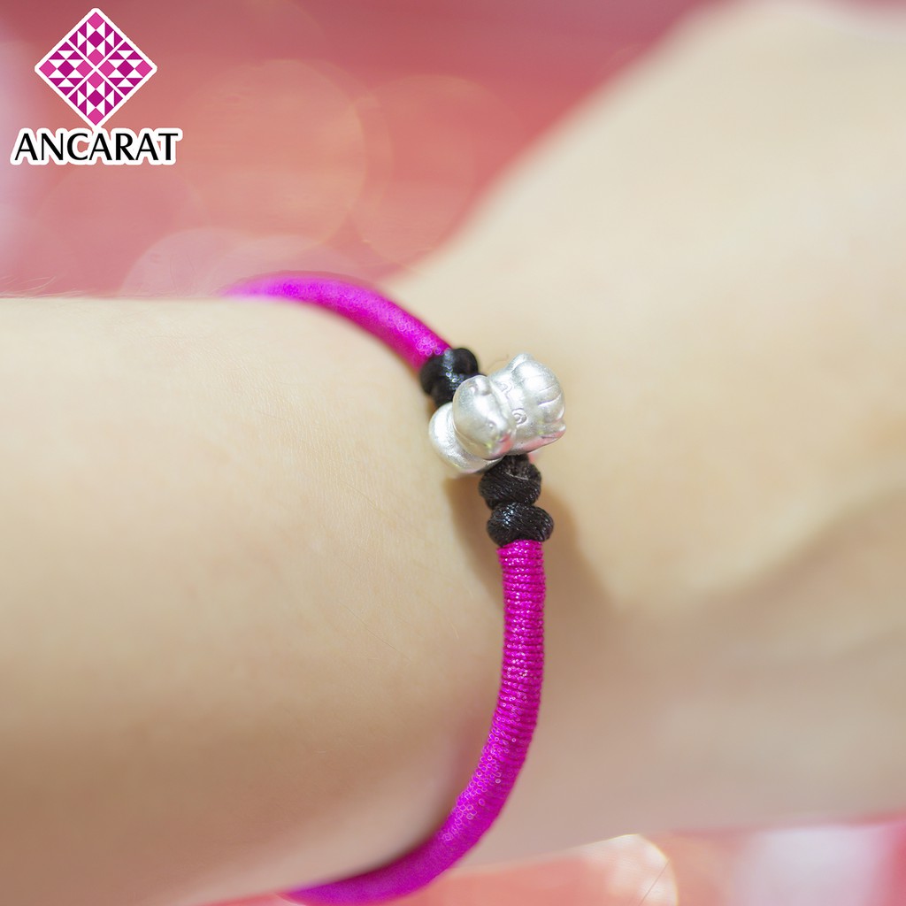 ANCARAT - Charm bạc 12 con giáp - Tuổi Ngọ (Miễn phí Tết vòng tay Handmade theo yêu cầu)