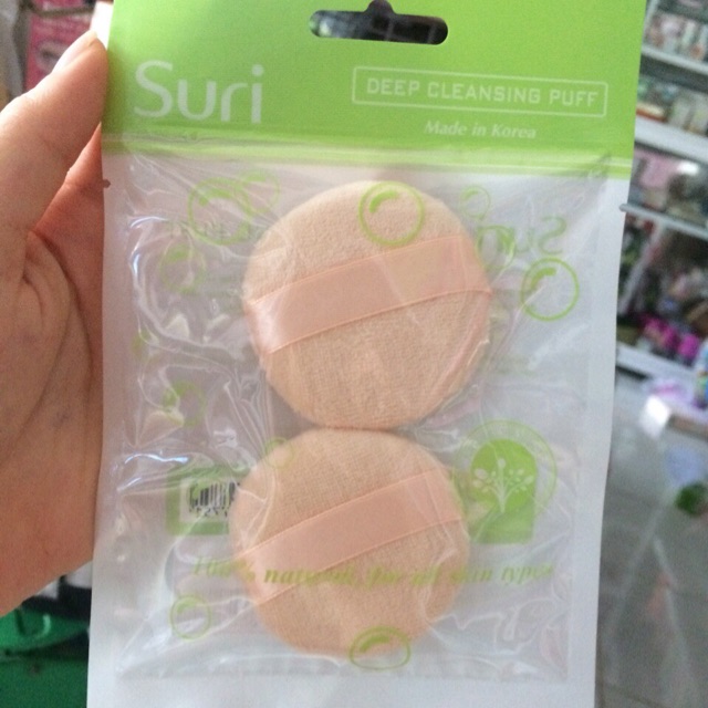 BÔNG PHẤN KHÔ TRÒN SIÊU MỊN SURI