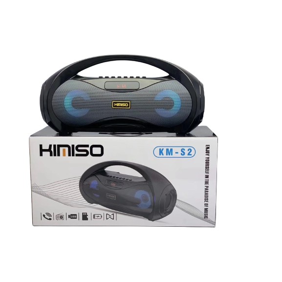 Loa Karaoke Mini KIMISO S2 Nâng Cấp - 2 Bass Cực Mạnh, Tặng 1 Micro Có Dây Cực Hay