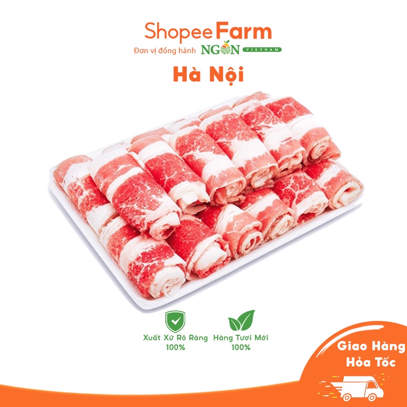 [HN] Ba Chỉ Bò Mỹ Tươi Sạch Đảm Bảo - ShopeeFarm