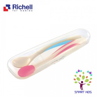 Bộ 2 thìa mềm muỗng mềm muỗng nhựa có hộp richell