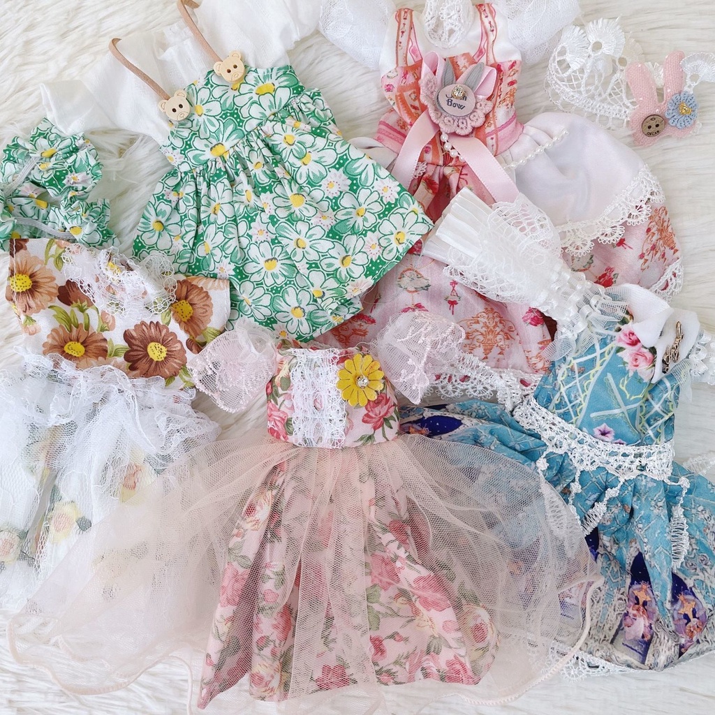 Đầm lolita 30cm thiết kế dễ thương cho búp bê