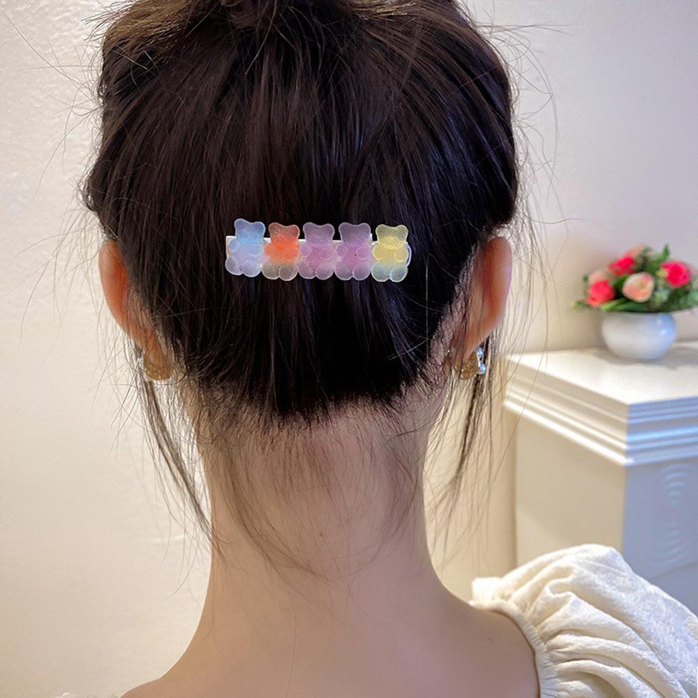 Kẹp Tóc Mỏ Vịt Màu Kẹo Ngọt Phong Cách Hàn Quốc Dễ Thương WMES15H Dành Cho Bạn Nữ