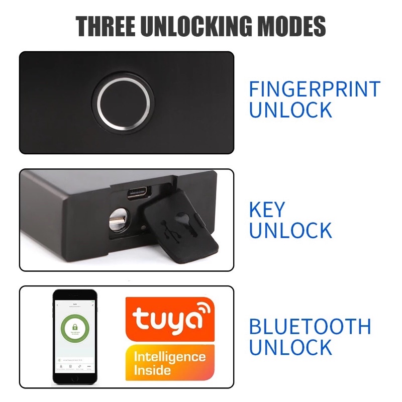 Khoá vân tay LOKER của hãng Greelock mở khóa bằng vân tay, Bluetooth và chìa khoá cơ cực kỳ tiện lợi