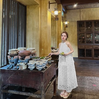 Đầm bầu, Váy bầu thời trang thiết kế dự tiệc chất ren hai lớp