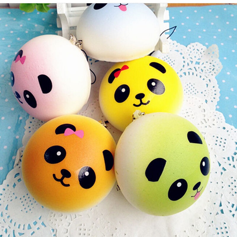 EPAY Cartoon Panda Kids đồ chơi Dây đeo Squishy Đồ chơi Joke Bánh mì tăng chậm Đồ chơi bóp