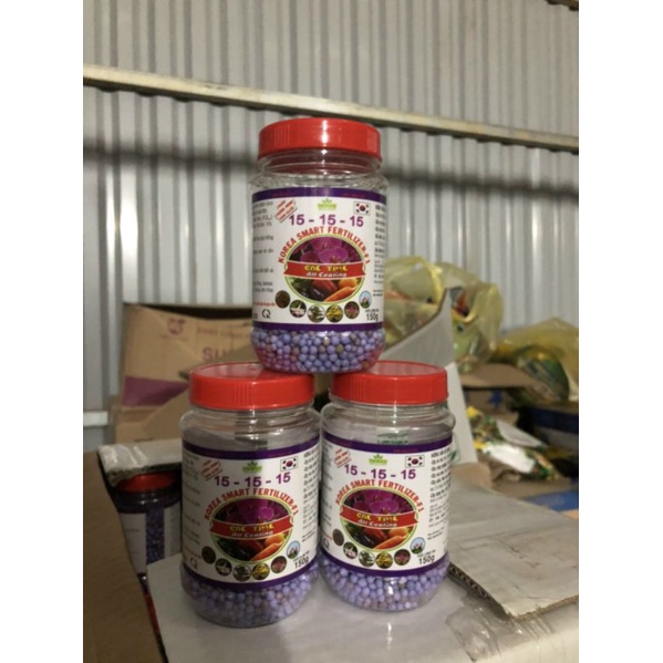 PHÂN TAN CHẬM HÀN QUỐC : NPK 15-15-15+TE CSV- AGROLIFE 150gram