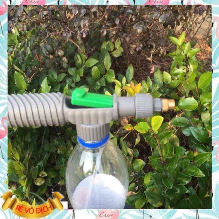 Vòi xịt nước ❤️FREESHIP❤️ 🚛 Đầu xịt phun nước phun sương gắn chai coca, pepsi+ +🎁 đèn led gắn van xe 206648206131-2