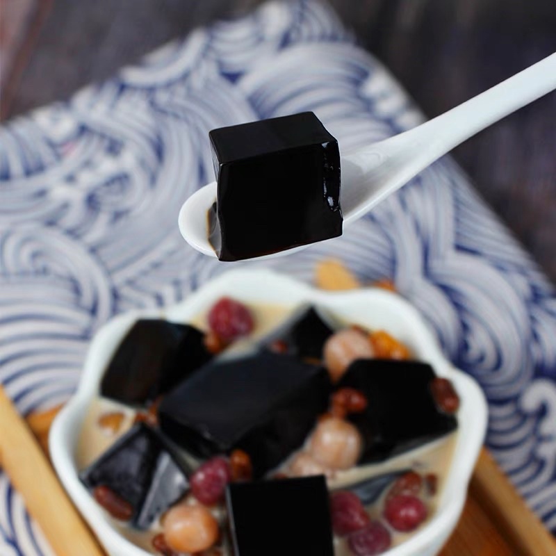 Pudding thạch sương sáo Bột thạch cỏ thơm , thạch tiên thảo, hãng DOKING  topping trà sữa