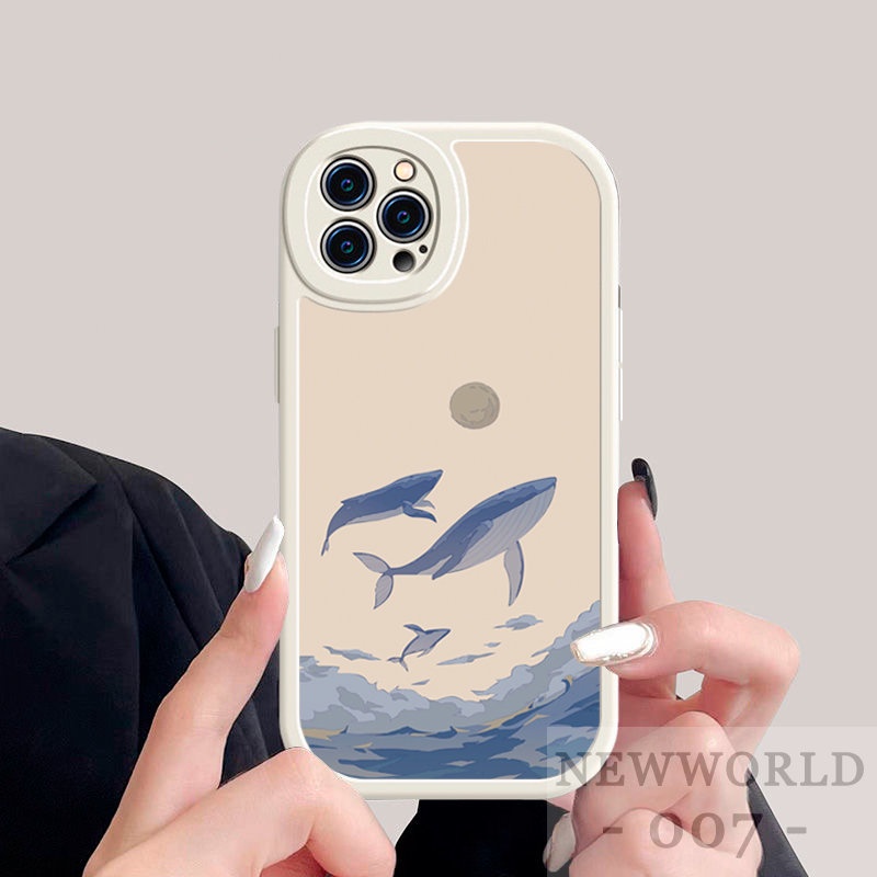 Ốp Điện Thoại Mềm In Hình Cá Voi Cho Xiaomi Redmi 9A 9C 9T 10 10C Note 8 Pro 9 10 11 Pro Note 9S 10 10s 11 11s POCO X3 NFC M3