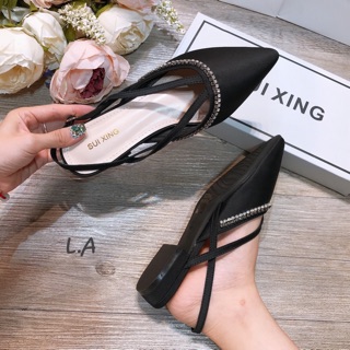 Sandal viền đá bệt fullbox