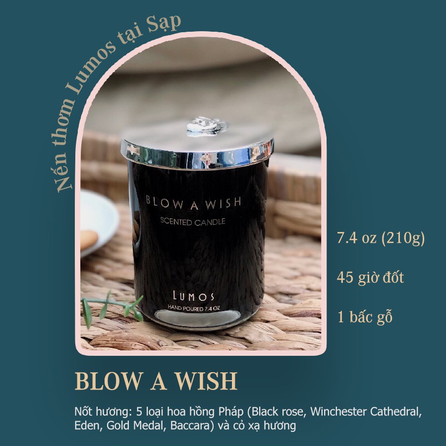 Nến thơm Blow a wish (Lumos) - 7.4 oz (210g)