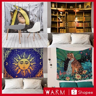 Phong cách bắc âu in thảm trang trí phòng ngủ thảm trang trí tùy chỉnh nền vải treo vải trang trí phòng ngủ tập thể vải treo tường