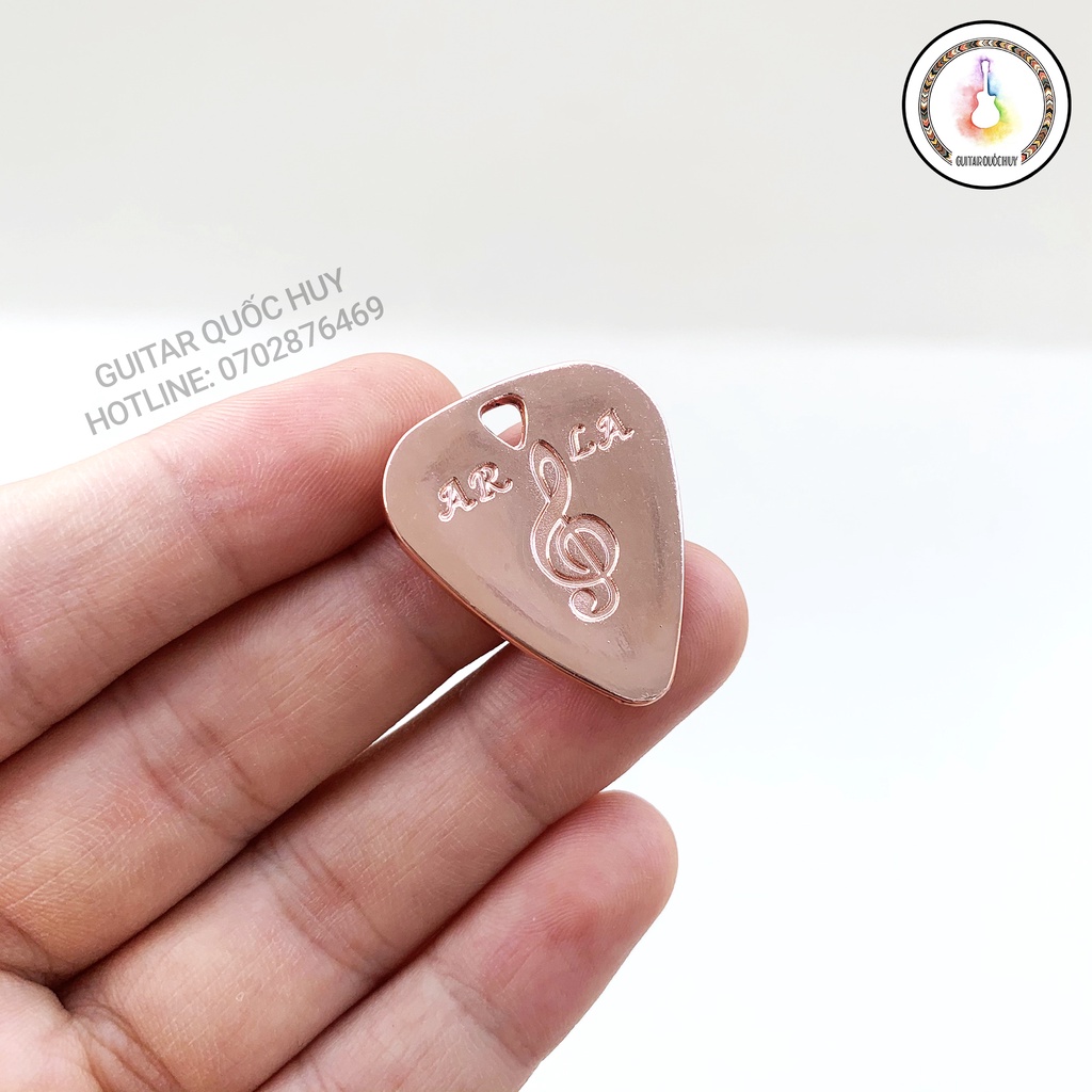 Mặt dây chuyền Pick gảy Guitar - chất liệu inox