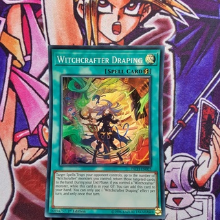Thẻ bài Yugioh chính hãng | Witchcrafter Draping | INCH Super rare.