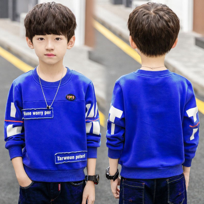 Áo thu đông dành cho bé trai 14-45kg mẫu Worry Per. Chất liệu đẹp, đường may kỹ. MA77