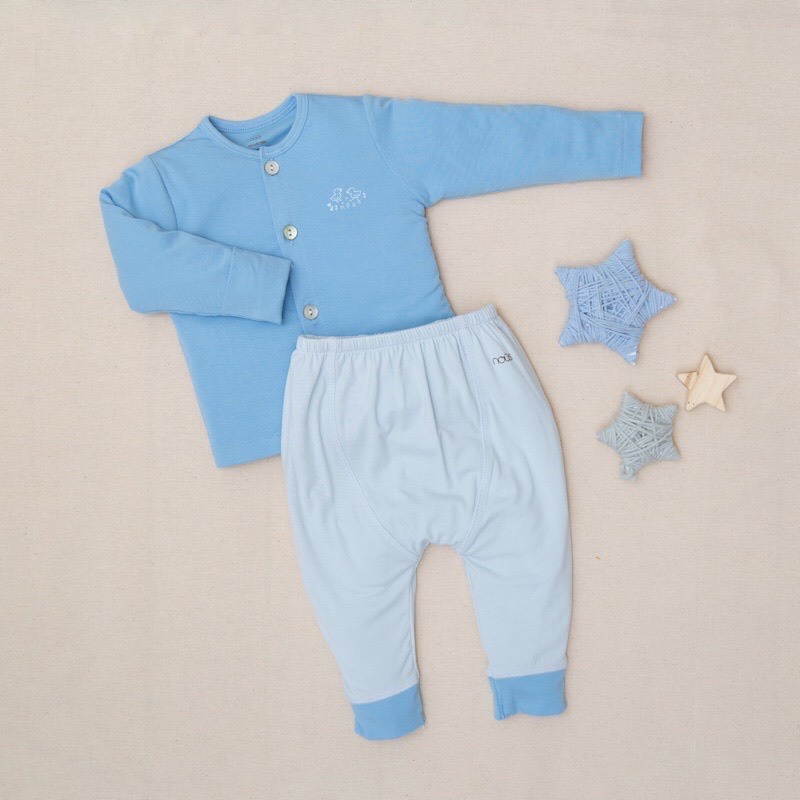 Nous -  Bộ cài thẳng Newborn chất Petit cho bé trai, bé gái sơ sinh