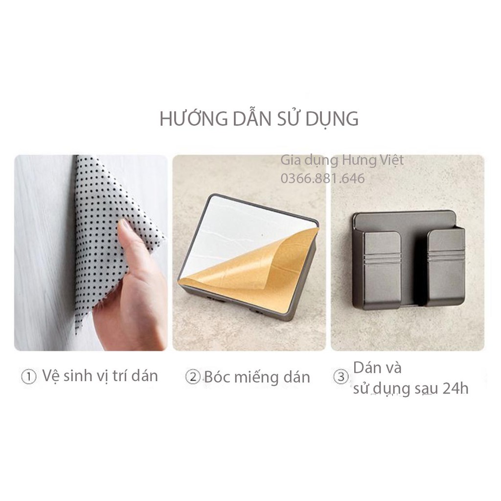 Giá đỡ điện thoại, Kệ để điện thoại dán tường size to  [KE DIEN THOAI]