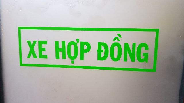 Xe hợp đồng tem xe tem xe hợp đồng