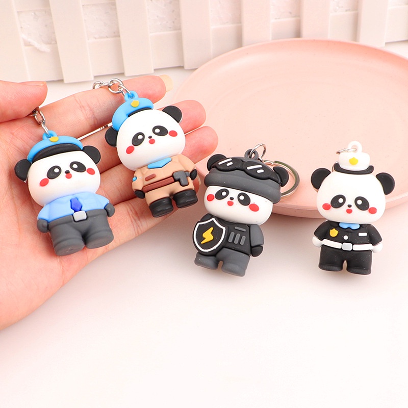 Móc khóa gấu trúc đen trắng