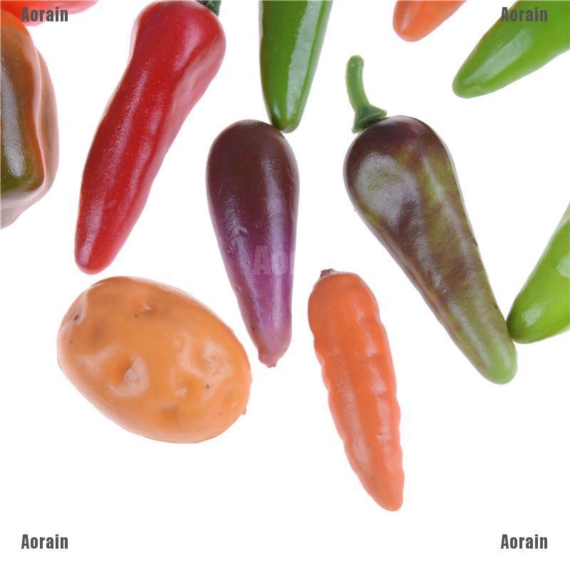 Set 10 Mô Hình Trái Cây mini Trang Trí Nhà Búp Bê