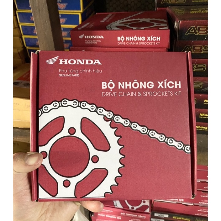 Bộ nhông xích  Honda xe wave, dream, rs, rsx, ws110 chính hãng