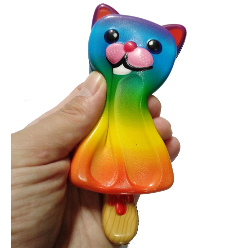 Đồ chơi xốp squishy giảm stress hình cây kem ốc quế dễ thương cho bé