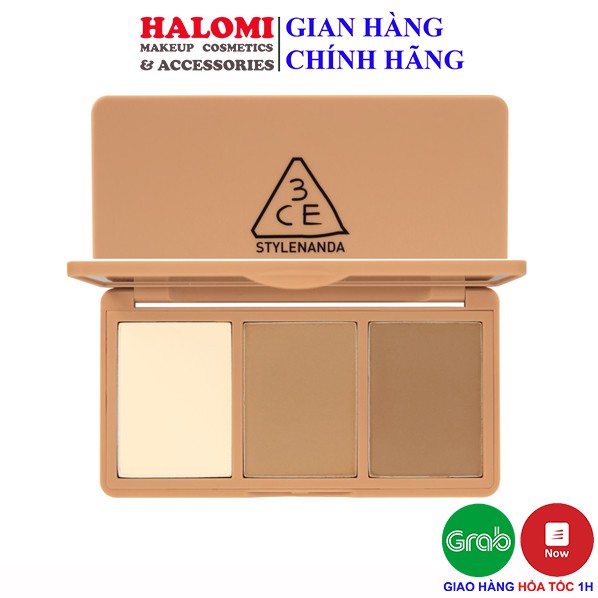  PHẤN TẠO KHỐI 3CE FACE CONTOUR TUNING PALETTE 3 ô chuẩn Hàn