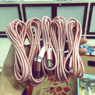 Dây sạc pin Iphone Hồng 2m