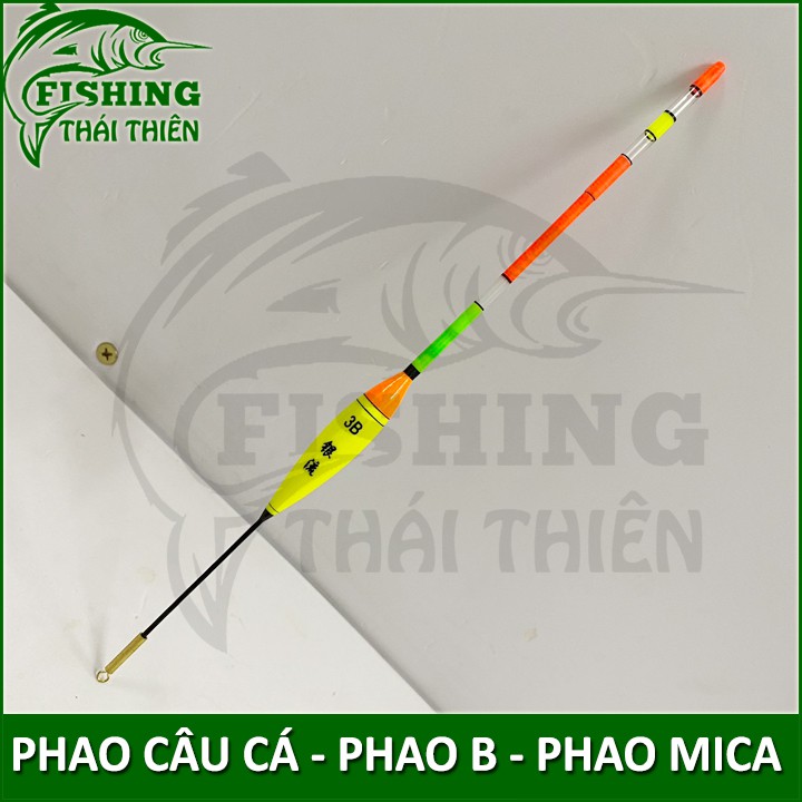 Phao câu cá, Phao B Mica Dùng Đèn Bẻ Sáng