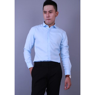 Áo Sơ Mi Nam Xanh Biển Giấu Nút CM58 CELEB