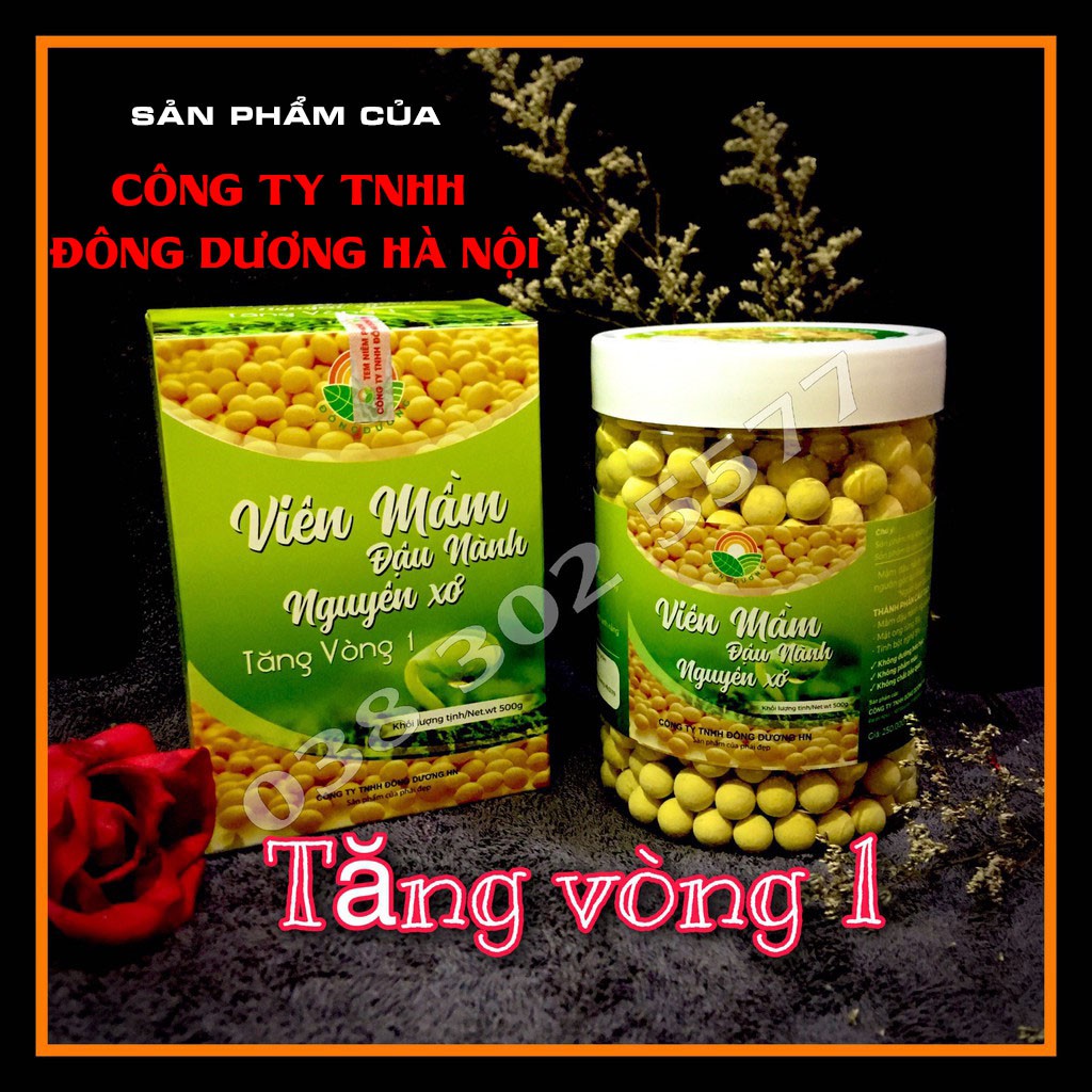 [Tăng Vòng 1] Tinh Mầm Đậu Nành Nguyên Xơ Cao Cấp Đông Dương_Kích Thích Tăng V1 -  Cân Bằng Nội Tiết Tố Nữ, đẹp da 1k