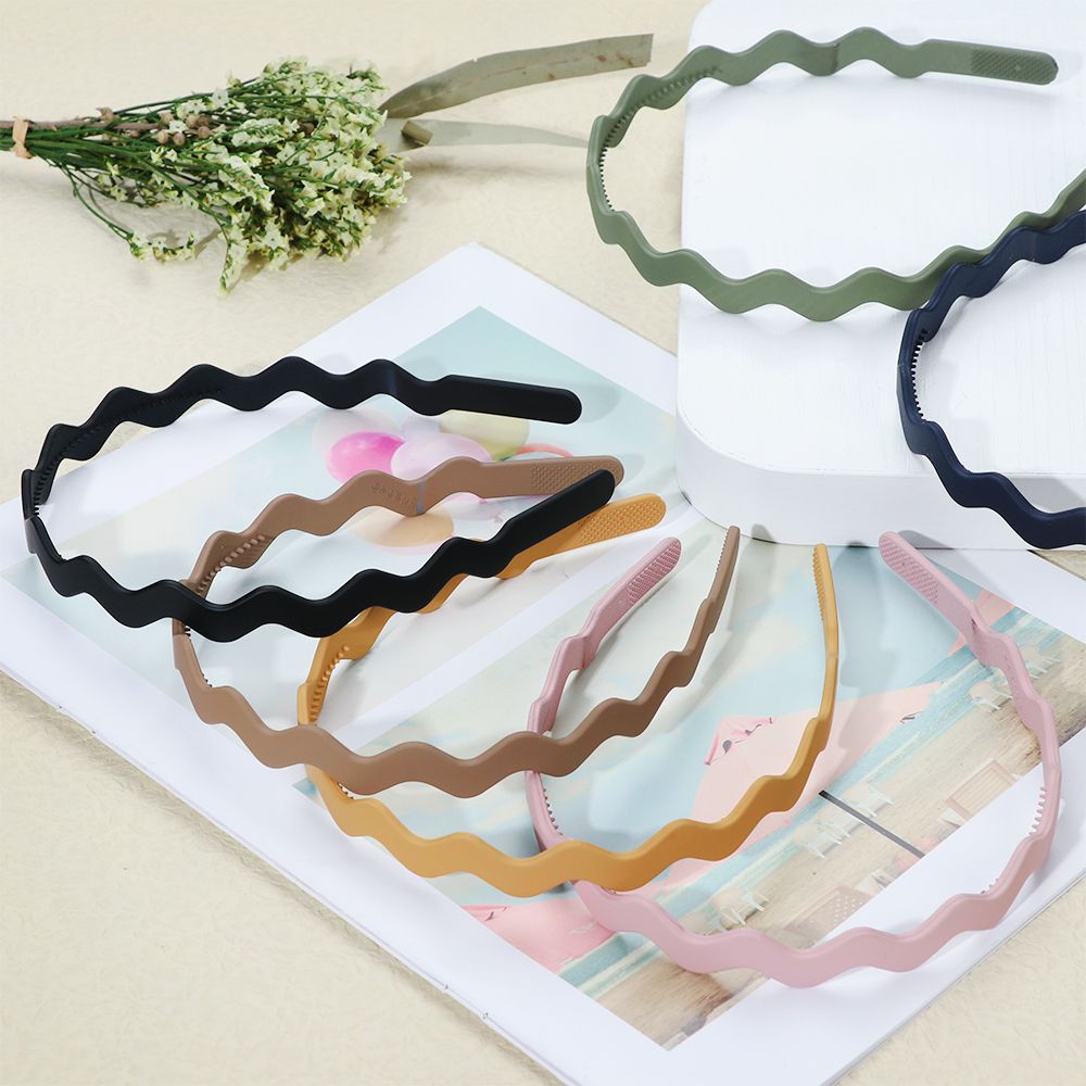 Băng Đô Cài Tóc Bằng Nhựa Chống Trượt Nhiều Màu Sắc Thời Trang Hàn Quốc Cho Nữ