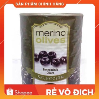 Oliu đen nguyên trái - Nhãn hiệu Merino Olives - Hộp 3kg