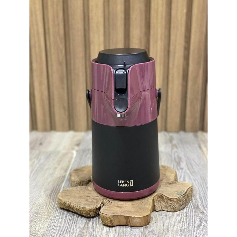 Bình giữ nhiệt, Bình thuỷ giữ nhiệt Đức Lebenlang cỡ 2.2L lõi inox giữ nhiệt 8-10 tiếng