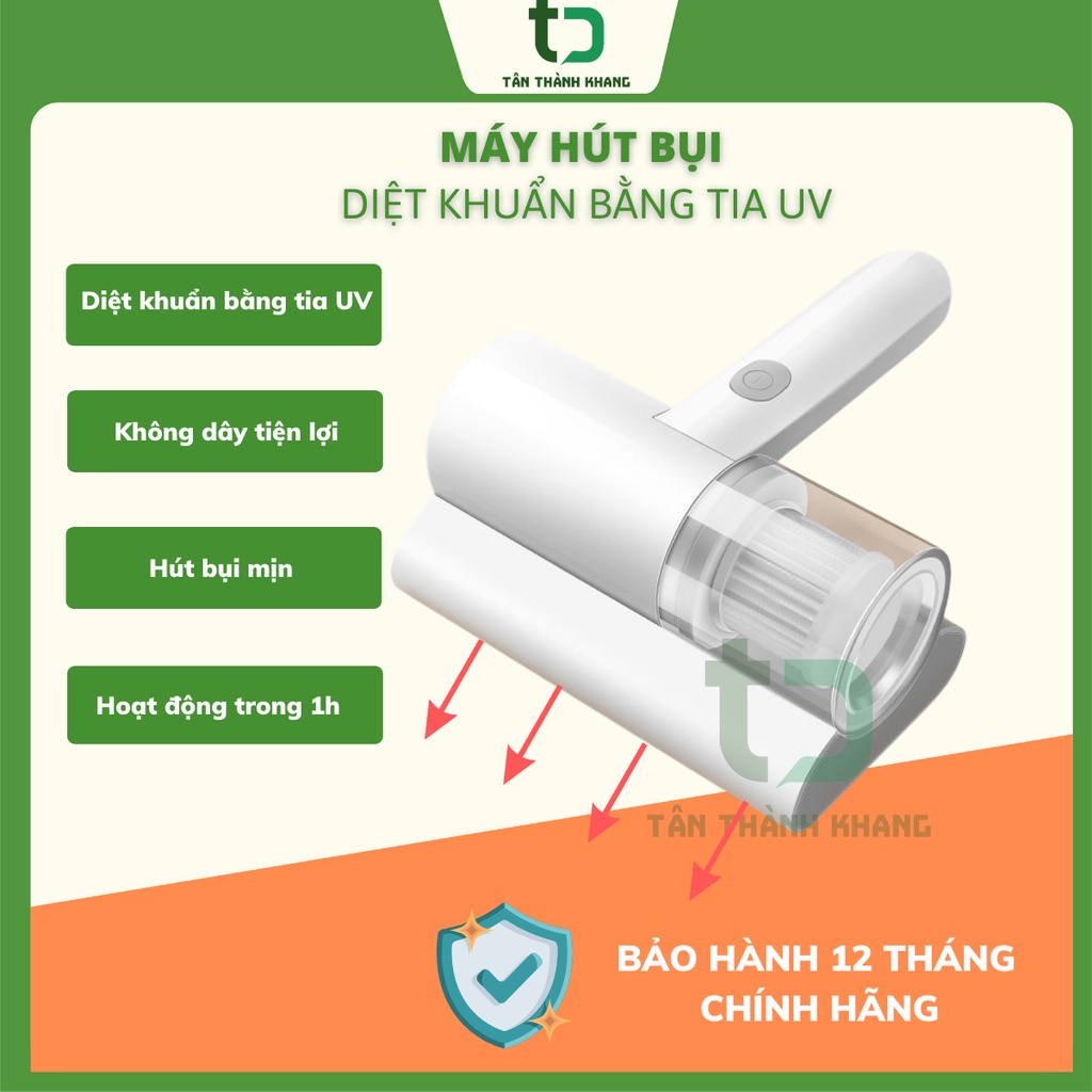 Máy Hút Bụi Diệt Khuẩn Bằng Tia UV  Công Suất Lớn Cầm Tay , Máy Hút Bụi Chăn Gối Ga Giường, Sofa, Thảm