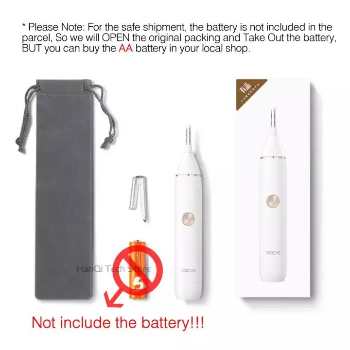 Máy tỉa lông mũi Xiaomi Mijia Soocas chống thấm nước IPX5 thiết kế không dây an toàn tiện dụng