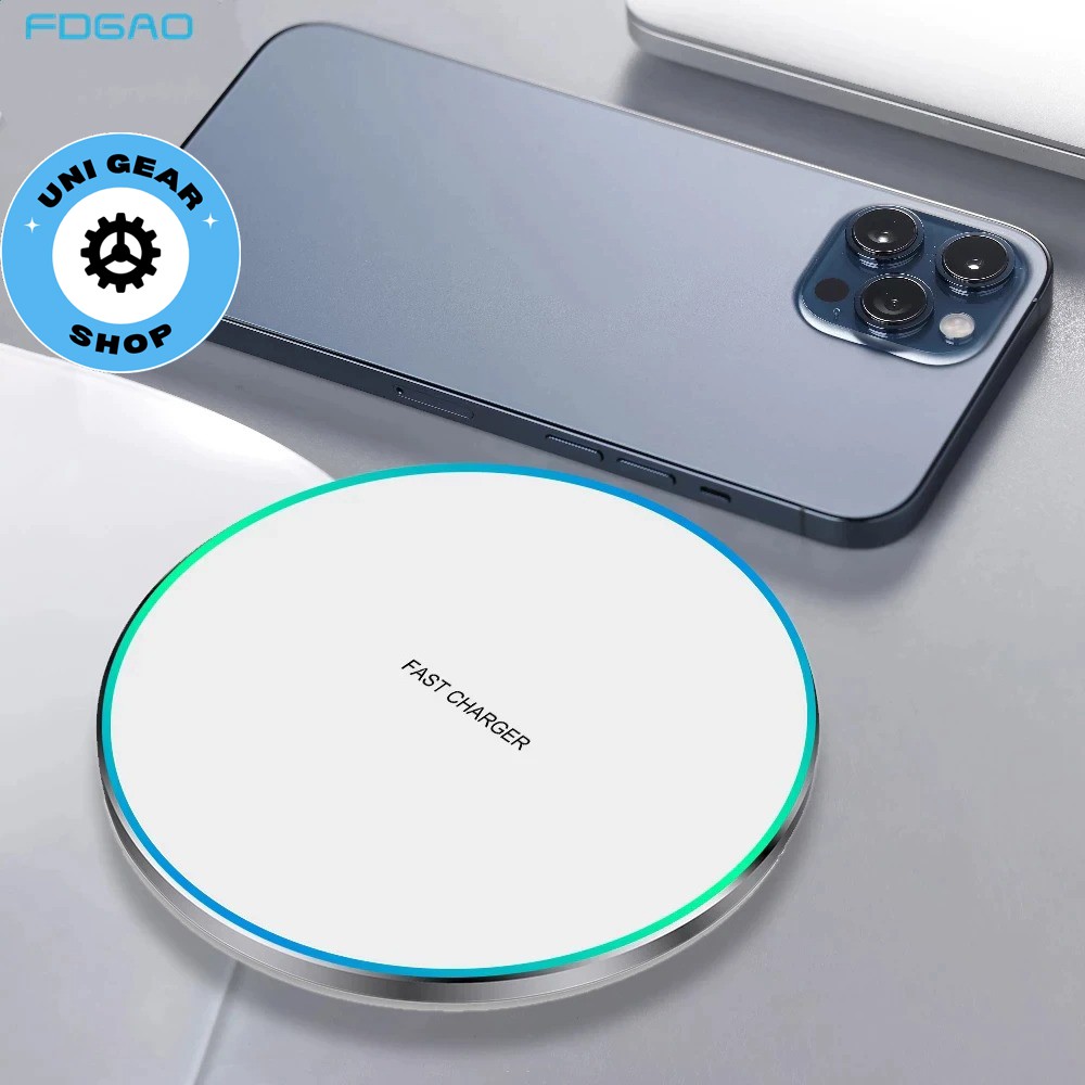 Sạc không dây chuẩn Qi,đế sạc nhanh không dây FDGAO cho Iphone, XiaoMI, Samsung, Huawei...