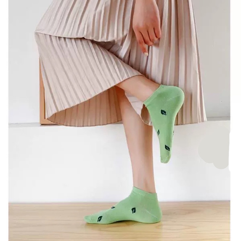 Tất nữ cổ ngắn nhún hàn quốc cao cấp cute thời trang unisex SHOESCARE T22