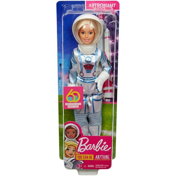 Đồ Chơi BARBIE Combo Búp Bê Nghề Nghiệp Barbie Kỉ Niệm 60 Năm - Phi Hành Gi CBGFX24