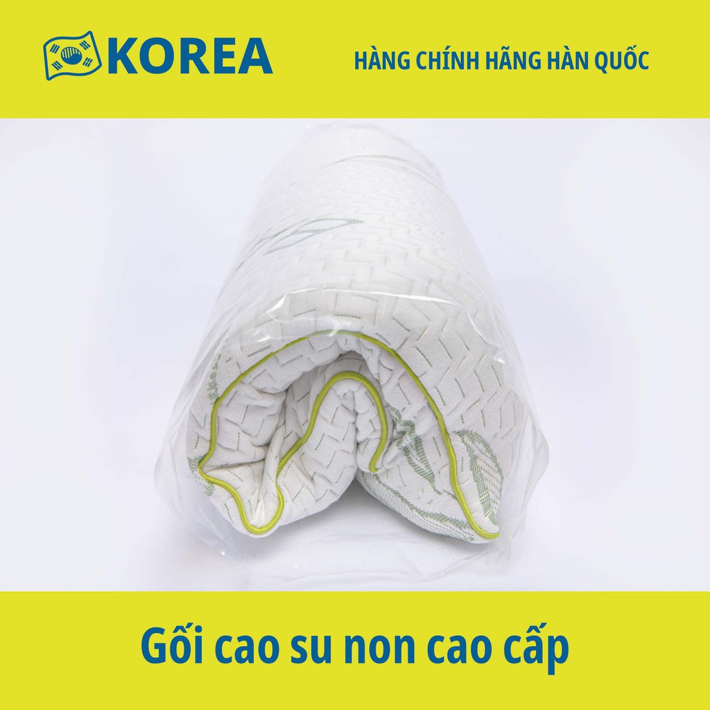 Gối cao su non vỏ sợi tre siêu thoáng - Hàng chính hãng Mehome Hàn Quốc - Tùy chỉnh chiều cao và độ mềm (MP-122)