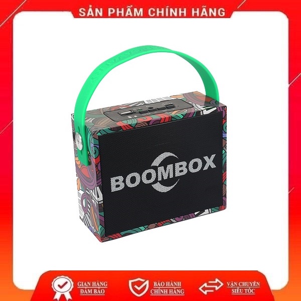 [Mã ELHACE giảm 4% đơn 300K] Loa Bluetooth Karaoke mini Boombox, Kèm Micro Hát hay, Vân màu trẻ trung