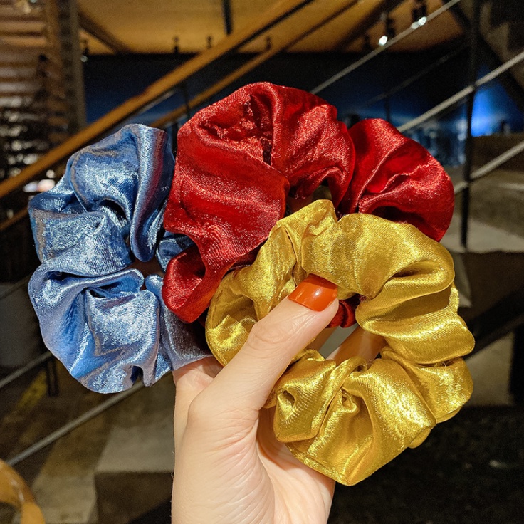 RẺ VÔ ĐỊCH  DÂY BUỘC TÓC SCRUNCHIES MÀU NHŨ SANG CHẢNH DÀNH CHO NỮ