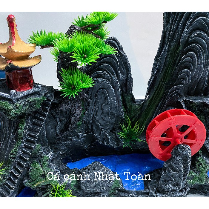 TIỂU CẢNH TRANG TRÍ HỒ CÁ NON BỘ 35X8X36CM