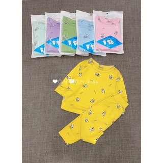 [ Hàng loại 1 túi zip] Bộ Avalen dài tay cạp cao in hình gấu trúc từ 5_ 15 kg