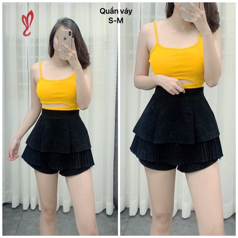 🌹Quần giả váy 2 tầng dập ly siêu hót bảng màu mới | BigBuy360 - bigbuy360.vn