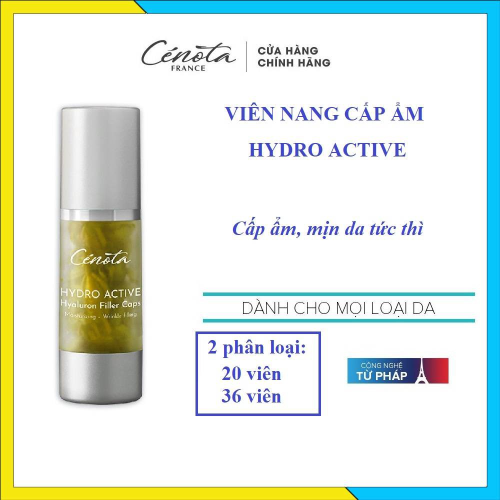[Chính hãng] Viên nang cấp ẩm Hydroactive Acid Cénota cấp ẩm, mịn da tức thì